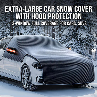 All-season universal semi car cover with portable design, compatible with various vehicle models. Effectively blocks sunlight, prevents snow and falling leaves. Enjoy an extra 10 minutes of sleep every day. Hassle-free car protection all year round.