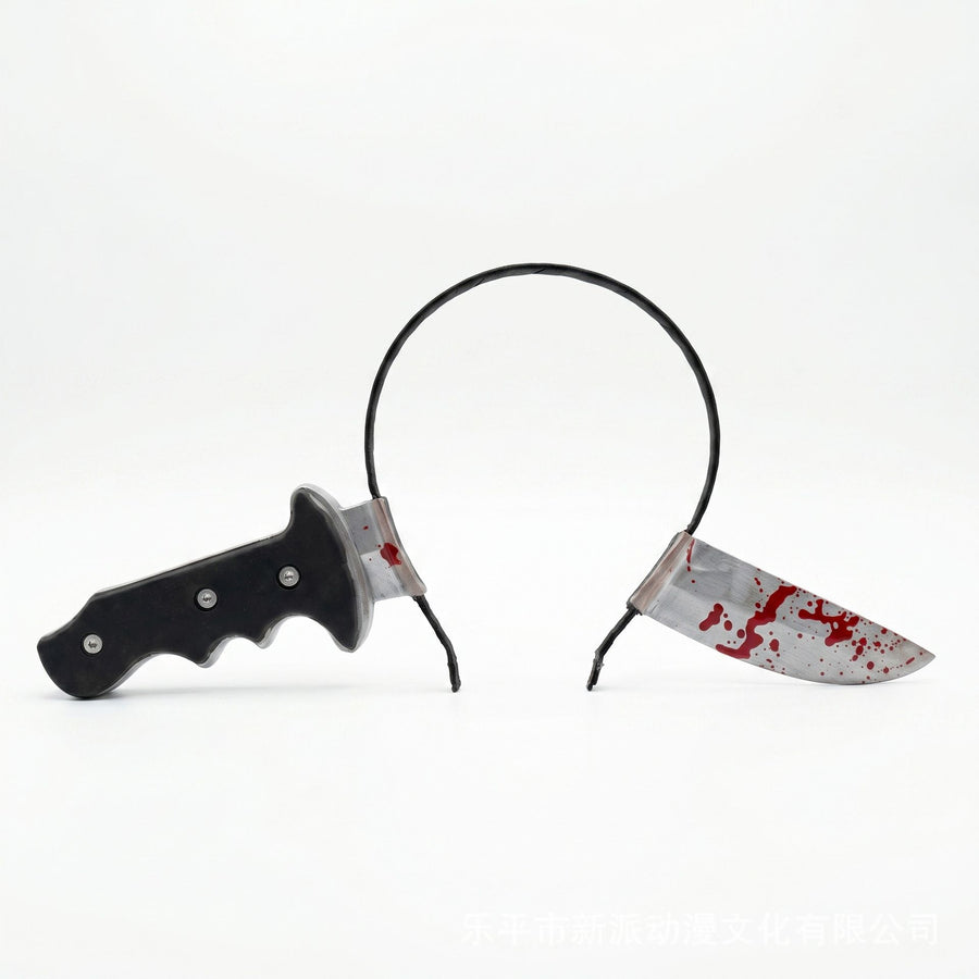 Captain Jack Inspired Plug Dagger Headband: Safe and Lightweight PET Material, Classic Dual-Blade Design, Upgraded Sturdy Build, a Must-Have Pirate Accessory for Cosplay and Parties!/black