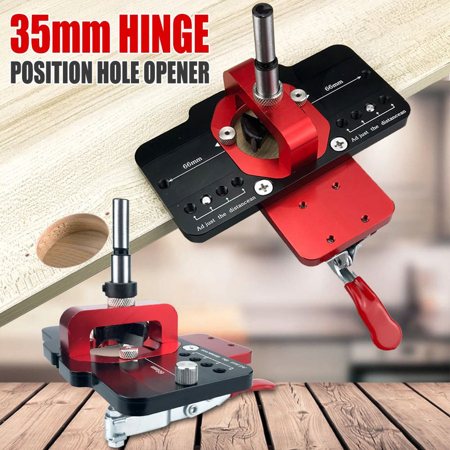 35mm Hinge Drilling Positioning Tool: Adjustable Offset and Controllable Depth, Precision Drilling Done in One Step