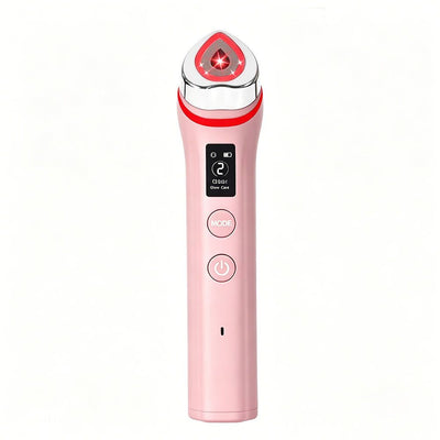 Beauty Device: Red and Blue Light, Home Use, Portable, Vibrating, Multi-Functional, with Voice Guidance, 5-Color Light Therapy, Eye Massage, Eye Care Device/"Upgrade" pink beauty introducer