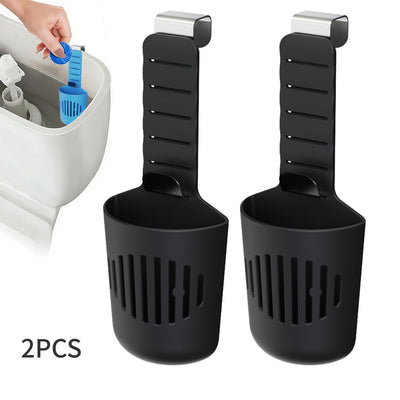 2PCS Hanging Toilet Cleaning Basket: No Drilling Required, Easy Installation, Automatic Cleaning with Every Flush, Long-Lasting Stain Removal, Deodorizing, and Fresh Fragrance/black