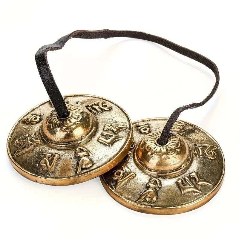 Mindfulness Chakra Healing Choice: Nepalese Handmade Brass Singing Bowl Bell, Ancient Casting with Ethereal Resonance, the Soul Companion for Yoga, Spiritual Practice, and Relaxation/Six-character mantra clinks the bell