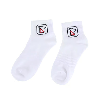 Breathable & moisture-wicking, antibacterial & odor-resistant — SMAIL DARING Bamboo Fiber Sports Socks 2-Pack  white 40#-44#