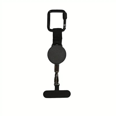 ABS alloy retractable anti-theft tether, 60-70cm steel cable, hang phone & keys, must-have anti-loss gear!