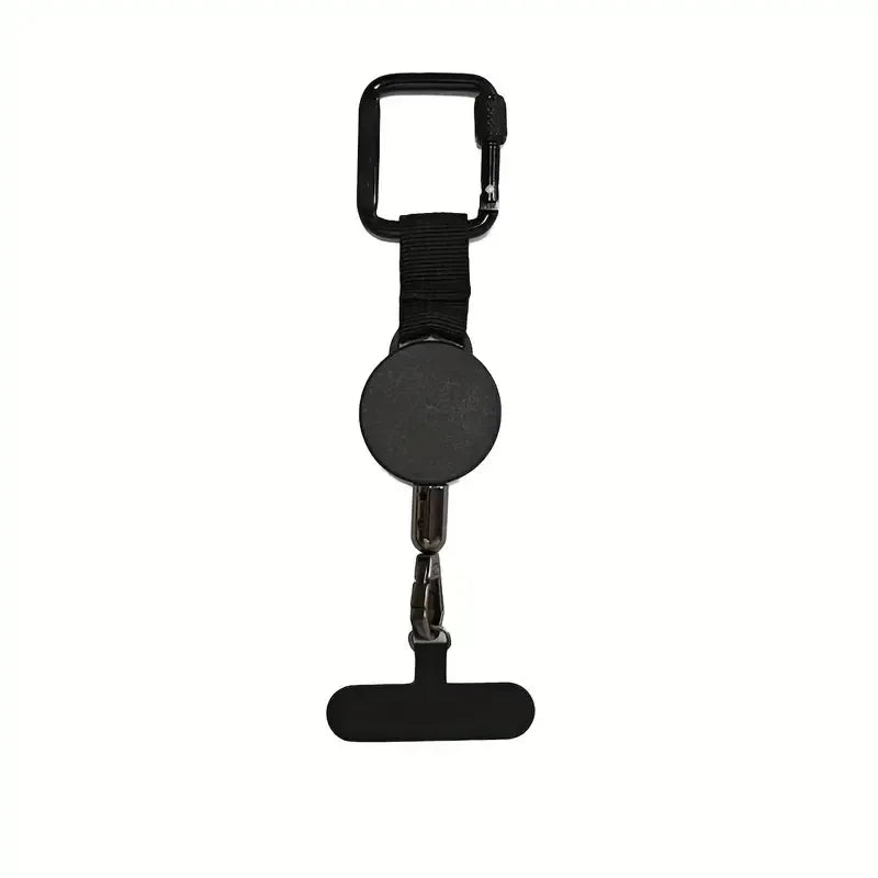 ABS alloy retractable anti-theft tether, 60-70cm steel cable, hang phone & keys, must-have anti-loss gear!