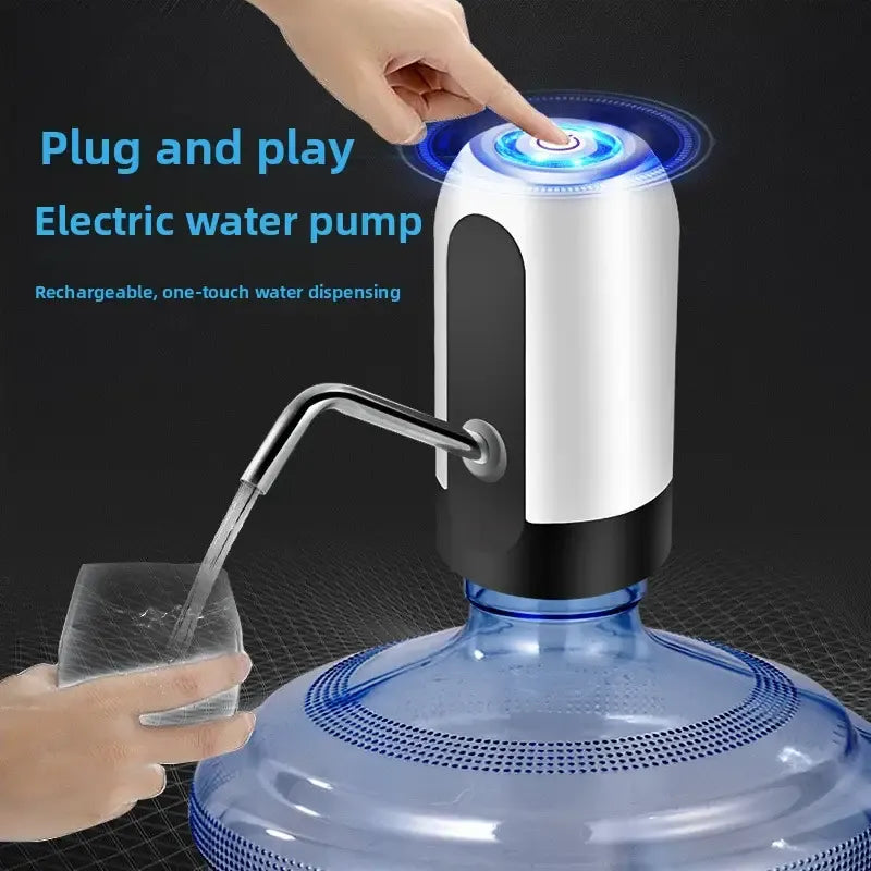 USB Rechargeable Portable Water Pump, One-Button Dispensing, Lightweight & On-the-Go./white