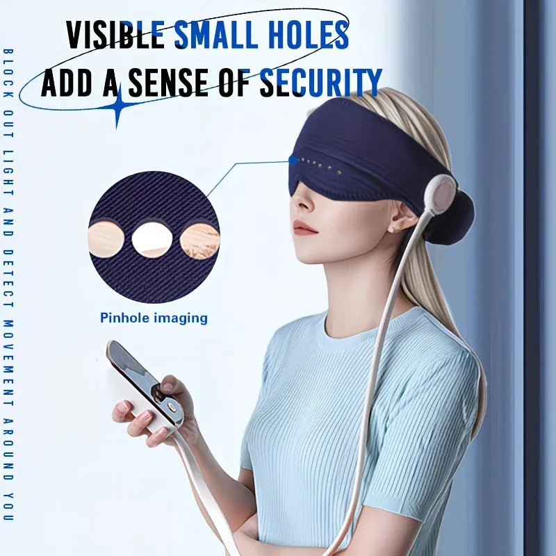 6D Airbag Heat Therapy Head & Eye Massager: Three-Level Constant Warmth Aids Sleep, Multi-Mode Simulated Hand Kneading, Low Noise with Light-Blocking Design, Suitable for the Whole Family