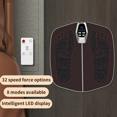EMS pedicure machine: 8 modes and 32 files, intelligent acupoint massage, relieving fatigue and improving leg shape, a portable foot care expert shared by the whole family! /coffee color