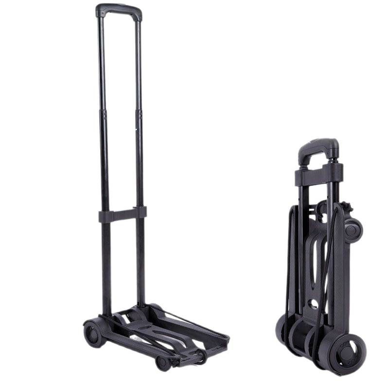 Folding Portable Cart: Lightweight 1.3kg, Load Capacity 30kg, Silent Smooth Wheels, Essential Tool for Travel, Shopping and Moving