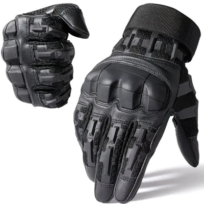 Full-Finger Multi-Functional Tactical Gloves, TPU Exoskeleton Impact Protection, Five-Finger Touchscreen Precision Control, Anti-Slip Wear-Resistant Palm, Essential for Outdoor Riding and Tactical Training./BLACK .L code