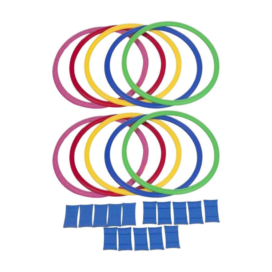 10 Pieces Agility Training Rings, Footwork Hopscotch Toy and Sensory Sports Equipment for Kids, 28 cm