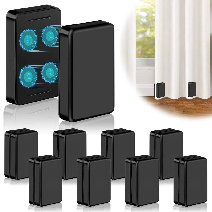 16 Pcs Outdoor Curtain Weights, 8 Pairs Waterproof Magnetic Drapery Weights for Curtains Tablecloths Patio and Shower