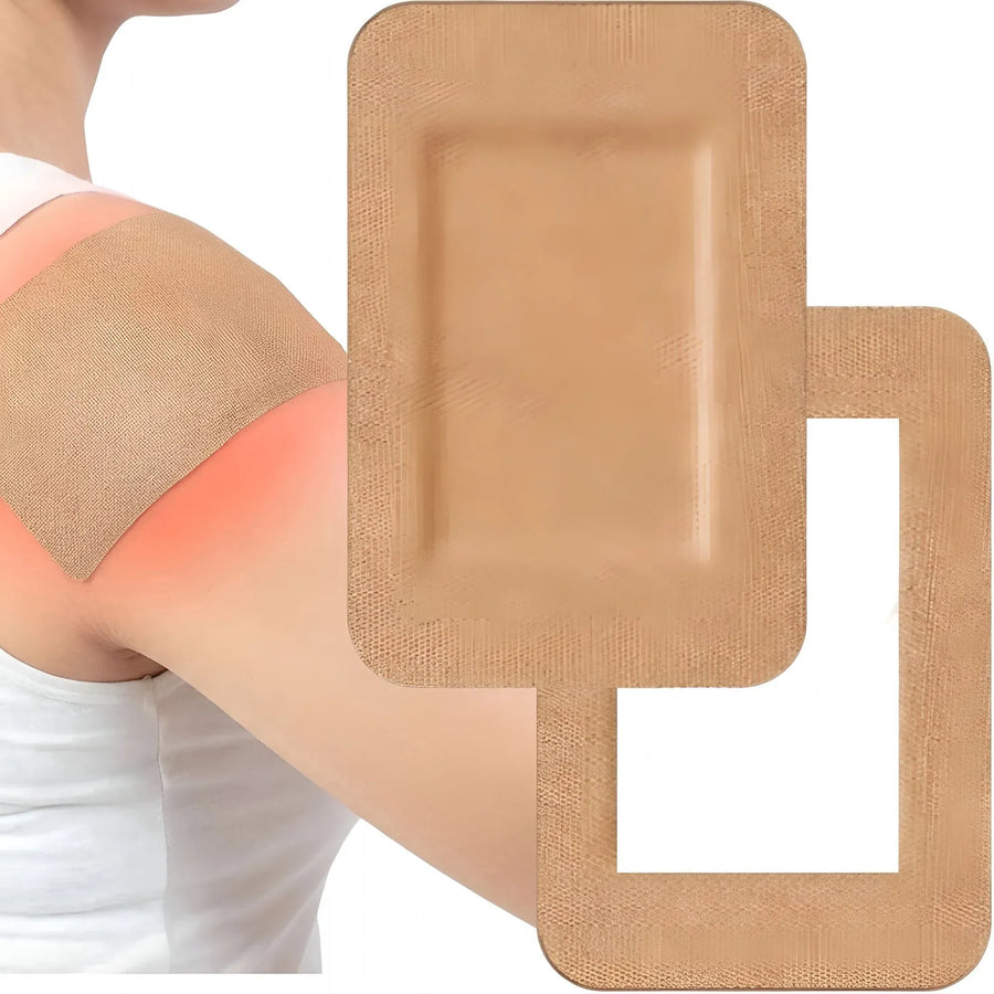 24 Pcs Extra Large Flexible Adhesive Bandages, Sterile Breathable Latex Free Fabric Bandages for Wound Care First Aid, 6 x 4 in