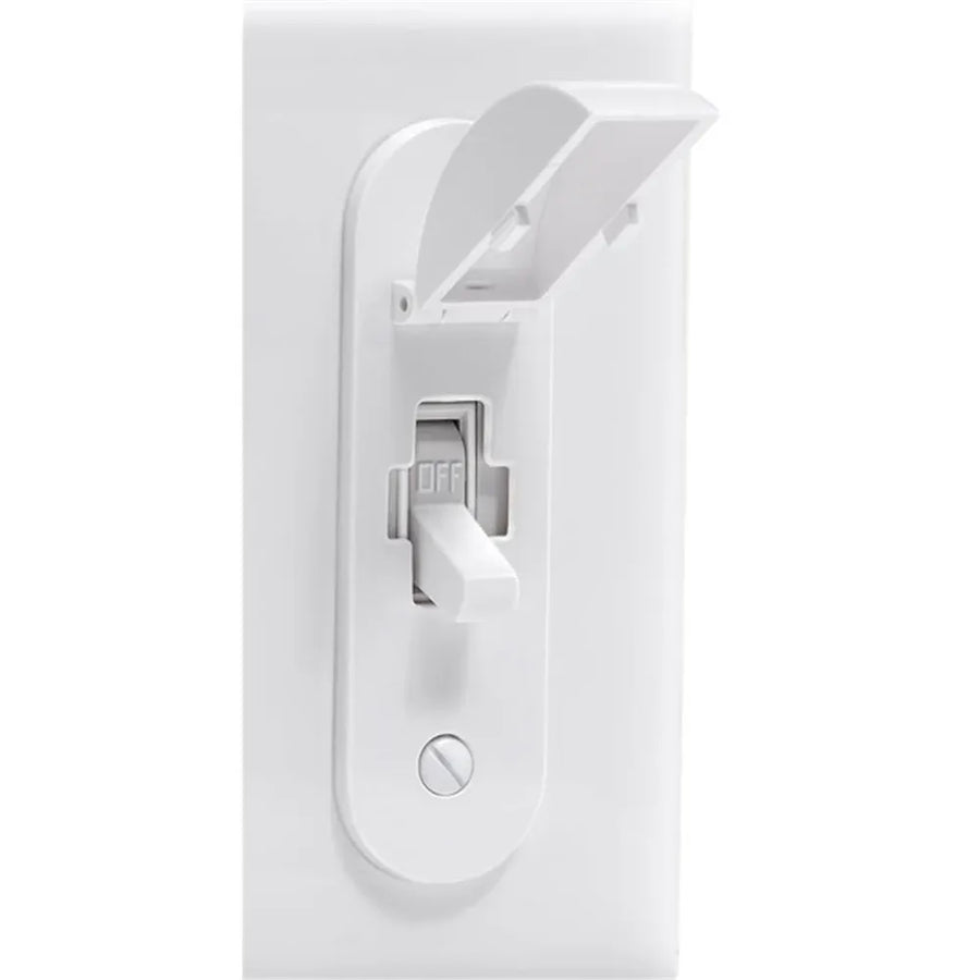 4 Pack White Wall Switch Guards, Childproof Light Switch Plate Covers for Lights and Circuits, Screws Excluded