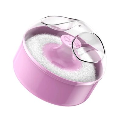 Large Body Powder Puff With Case, Empty Loose Powder Box and Cosmetic Powder Puff Container