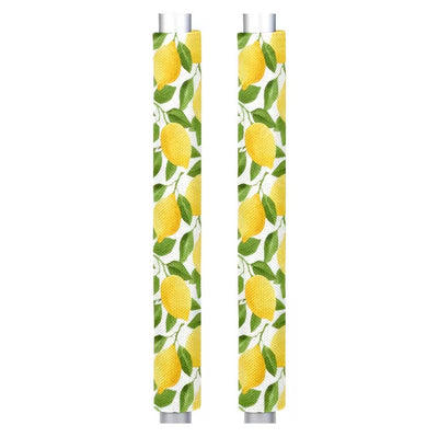 2 Pcs Lemon Leaf Refrigerator Door Handle Covers, Adjustable Non Slip Appliance Handle Protectors for Fridge Oven Stove Dishwasher
