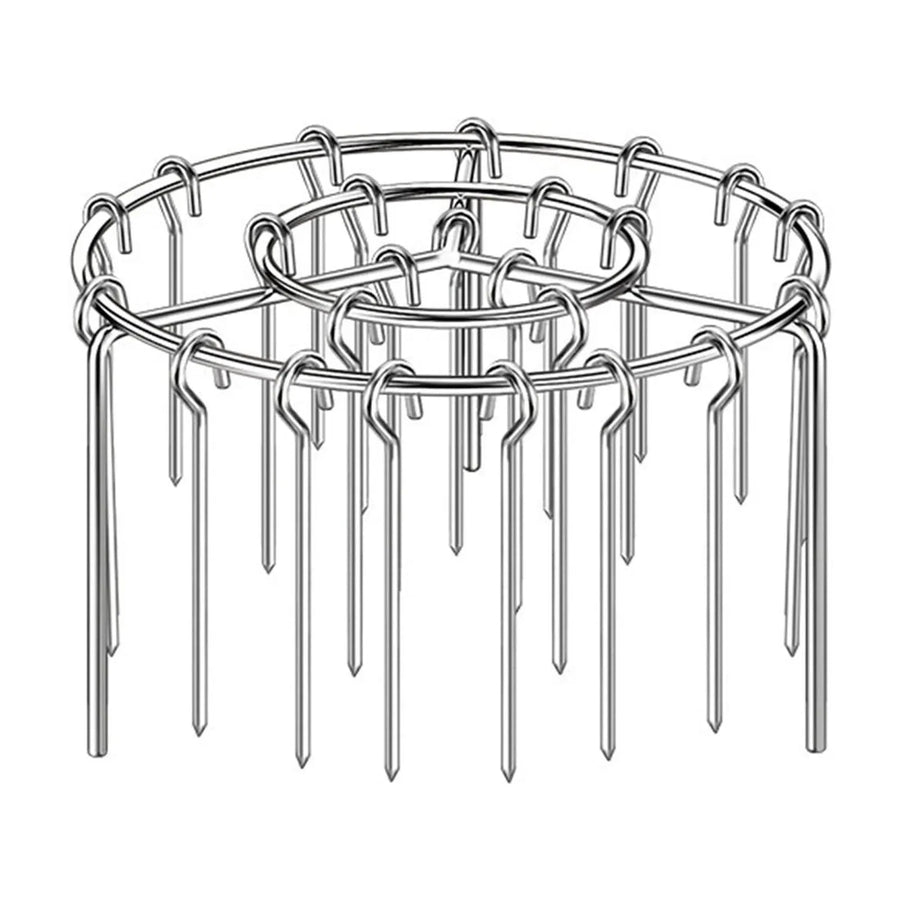 Stainless Steel Vertical Air Fryer Rack With Skewers, Barbecue Grill Stand for Home Oven Use