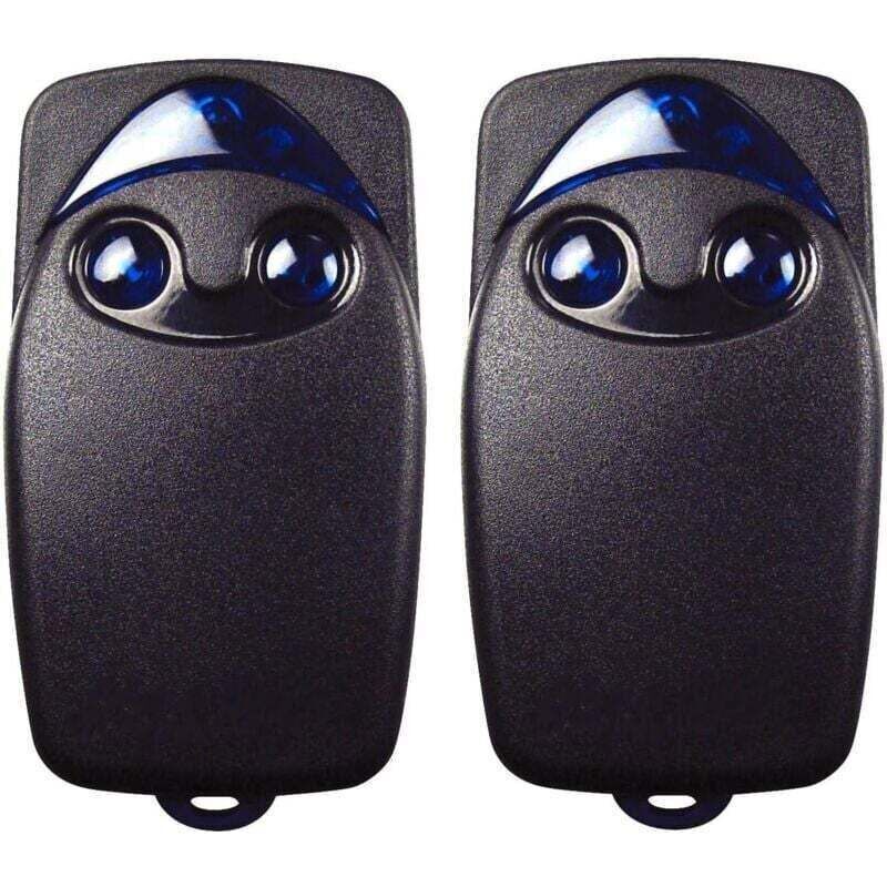 2 Pcs Flo2r-S 433.92 MHz 2-Button Electric Garage Door Remote Control, Compatible with the Nice Remote Garage Door Remote Control