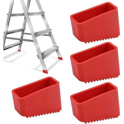 4 Pcs Rubber Ladder Feet Covers, Stepladder Tips, Stepladder Feet, Universal Rubber Replacement Ladder Feet for Folding Ladders for Home, 50 x 20 mm