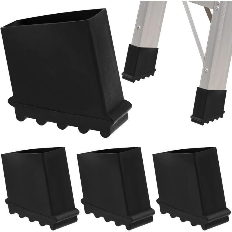 4 Pcs Replacement Rubber Ladder Feet for Ladder, Ladder, Rubber Feet, Replacement Feet, Spare Parts