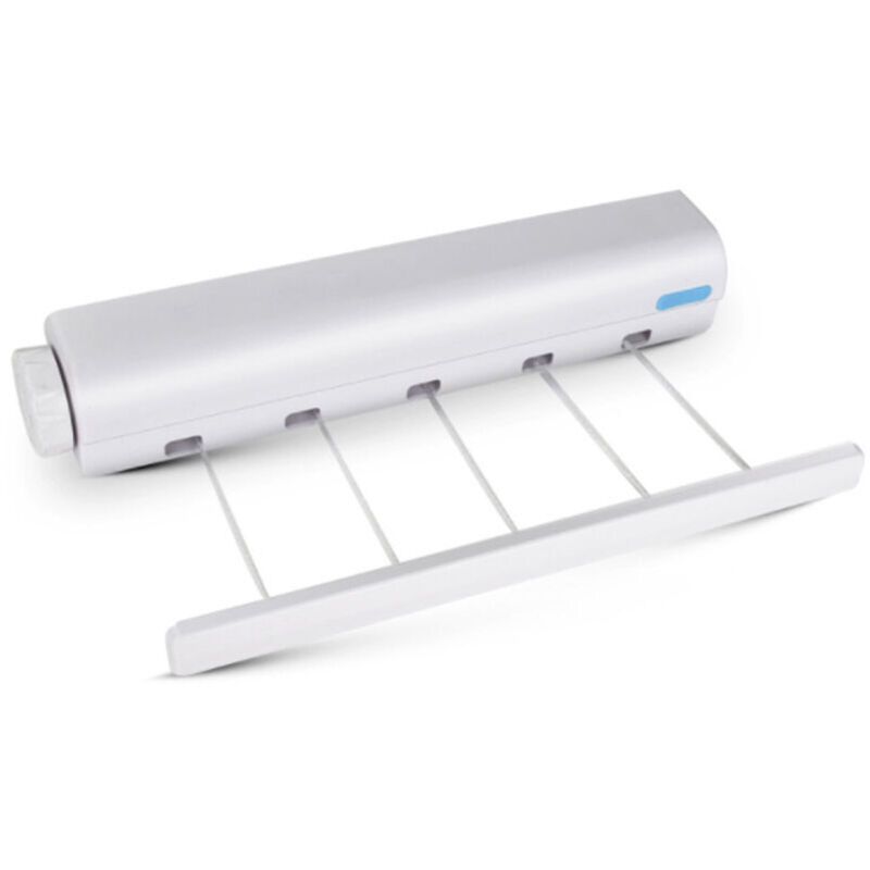 Indoor and Outdoor Wall Mounted Clothes Dryer, Extendable Clothes Line 3.7 m