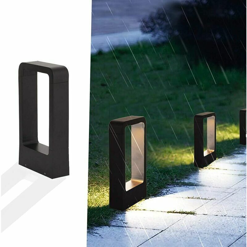 LED 7W 3000K IP65 Electrical Socket Light Post Terrace Outdoor Lighting Garden Lamp Black Warm White Design Waterproof Decorative Lighting IP65