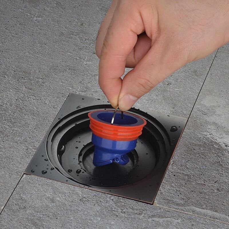 Shower Floor Drain, Backflow Preventer, Odor Proof, for Kitchen Bathroom Drain, Silicone, Quick Drain Valve, 5.3 x 5.3 cm