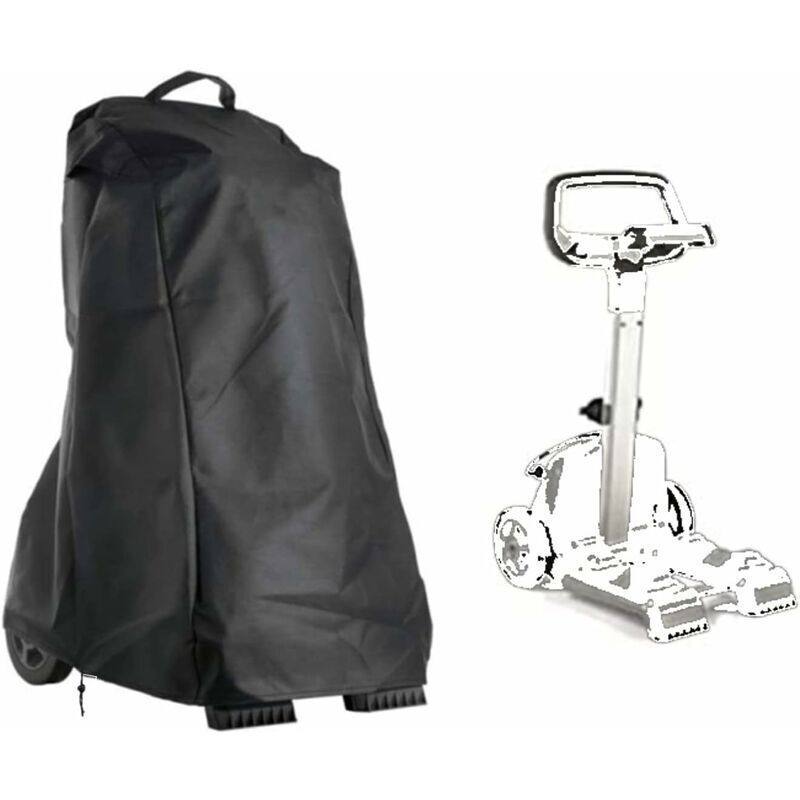 Pool Robot Cover, Garden Pool Cleaner Robot Cover with Handle and Drawstring, Waterproof, 420D Oxford Black, 56 x 66 x 107 cm