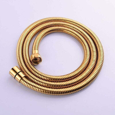 Gold Anti-Kink Flexible Shower Hose Stainless Steel with Solid Brass Connector, 1.5 m, 59 Inch