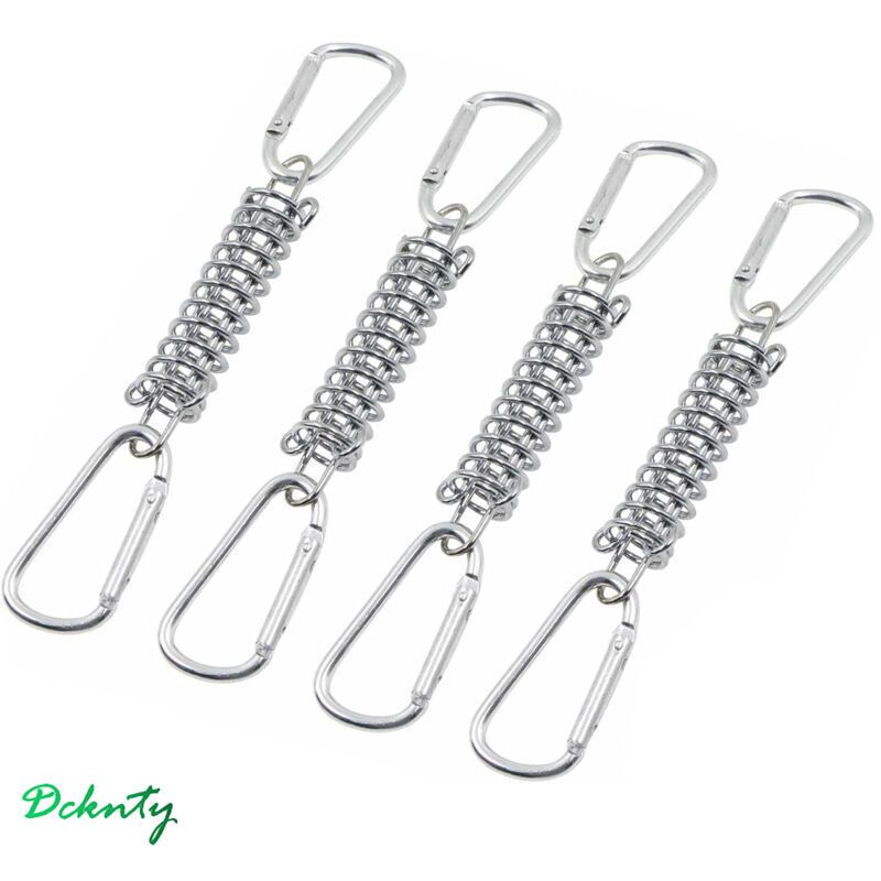 4 Pcs Stainless Steel Tent Spring Buckle, Tent Rope Buckle Spring, for Outdoor Camping, Hiking, Picnic, Camping Awning