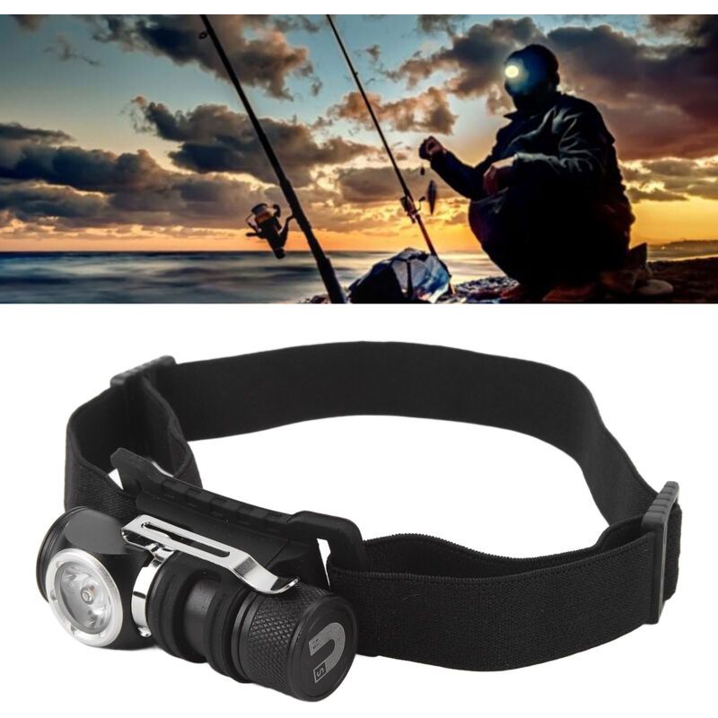 Multifunctional High Brightness LED Headlamp, Lightweight Rechargeable Headlamp with Magnetic Pen Holder for Outdoor Emergency