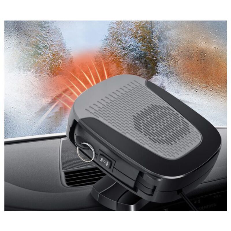 Car Heater 12V 150W Car Portable 2 in 1 Ceramic Heating Cooling Heating Fan Defroster Anti-Fog Universal, 360 Degree Car Heater Fan for Heating