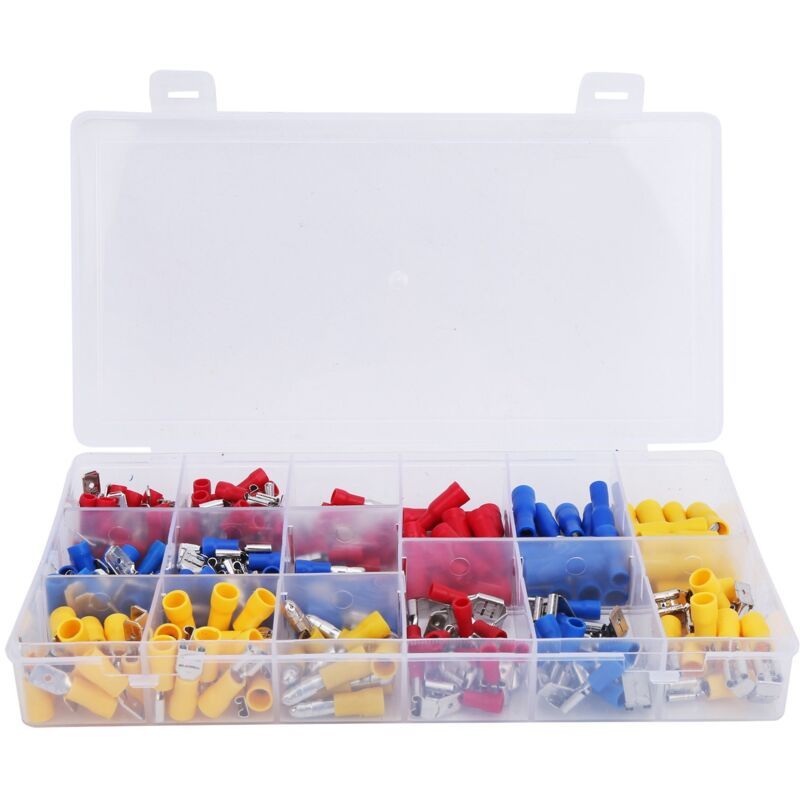 236 Pcs Crimp Terminal Set Insulating Tube Connector Block Wire Connection Accessories