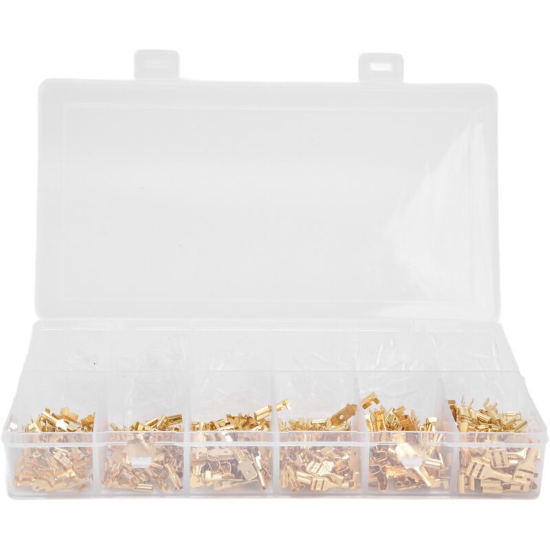 450 Pcs Wire Crimp Terminal Block Male Female Quick Splice Connectors for Batteries