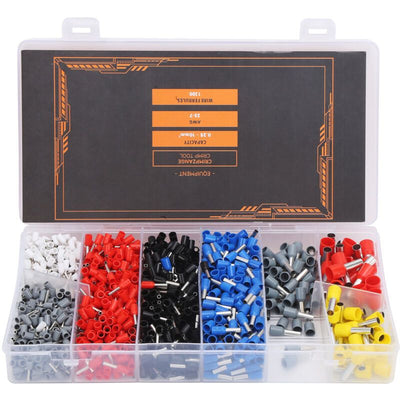 1200 Pcs Wire Ferrules Crimping Cold Pressed Terminal Industrial Electrical Accessories