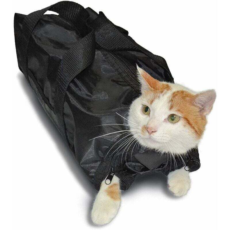 Cat Grooming Bag, Durable and Versatile Cat Restraint Bag to Keep Cats Safe During Grooming and or Bathing