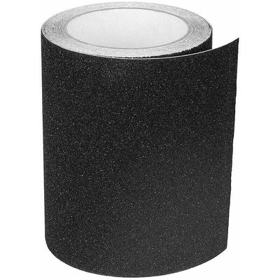 Anti-Slip Tape, Adhesive for Stairs, Friction, Abrasive for Safety, Stepladder, Indoor, Outdoor, High Traction, Black, 15 cm x 5 m