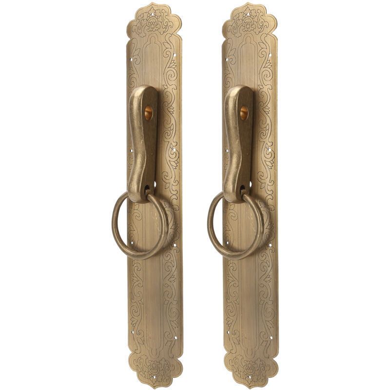 Chinese Style Door Ring Brass Handle Antique Door Handle Furniture Hardware-0