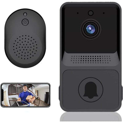 1 Pcs Wireless Remote Video Doorbell Smart Home Intercom HD Night Vision WiFi Charging Smart Doorbell Two-Way Talk APP Control