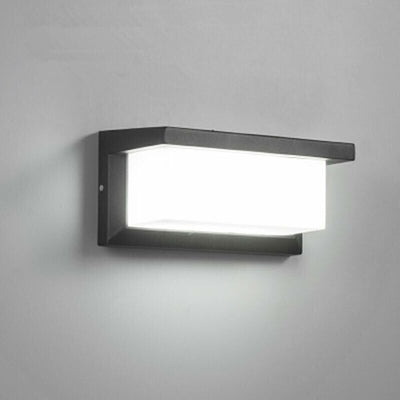 Modern Outdoor Wall Light LED 12W Waterproof IP65 Anthracite Aluminum Lighting Decoration Light for Yard Garden Patio Near Wall Path