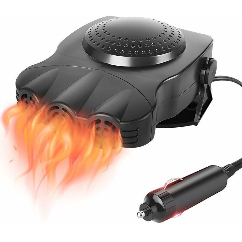 Heater and Cooling Fan, 12V 150W Windshield Defroster, 2 in 1 Car Heater Heating Cool Fan Electric Car Heater Fan