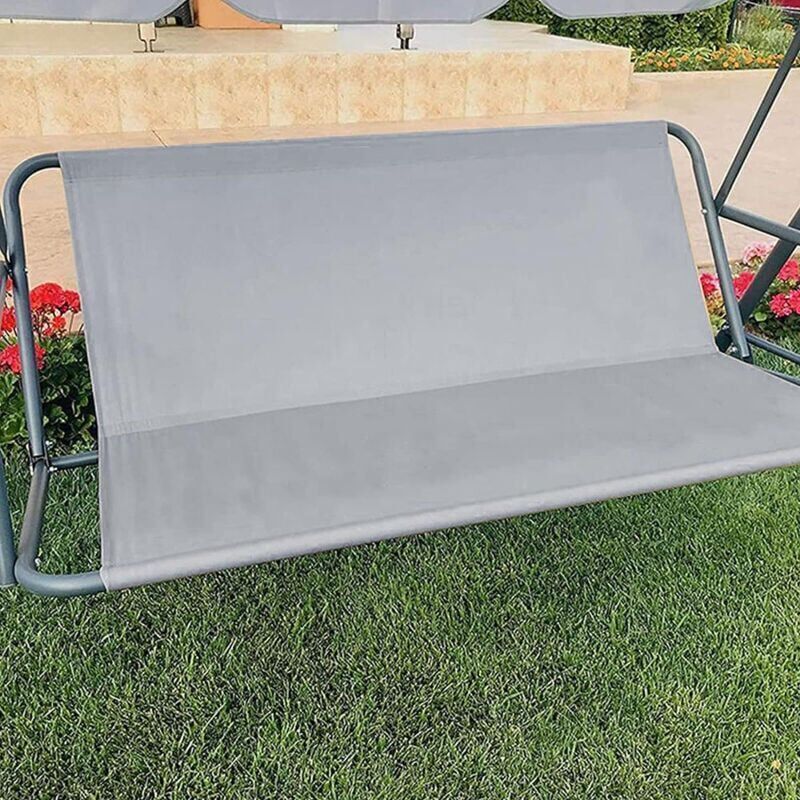 1 Pcs Grey, Swing Chair Seat Cover, Garden Swing Canvas, Waterproof Swing Seat Cover, Windproof Cover, Replacement for Outdoor Chair, 138 x 50 x 50 cm