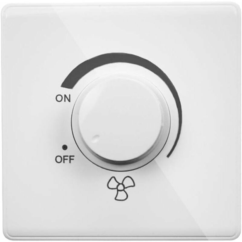86 Type Ceiling Fan Adjustable Speed Controller Wall Switch 220V 10A White Ceiling Fan Speed Control Switch