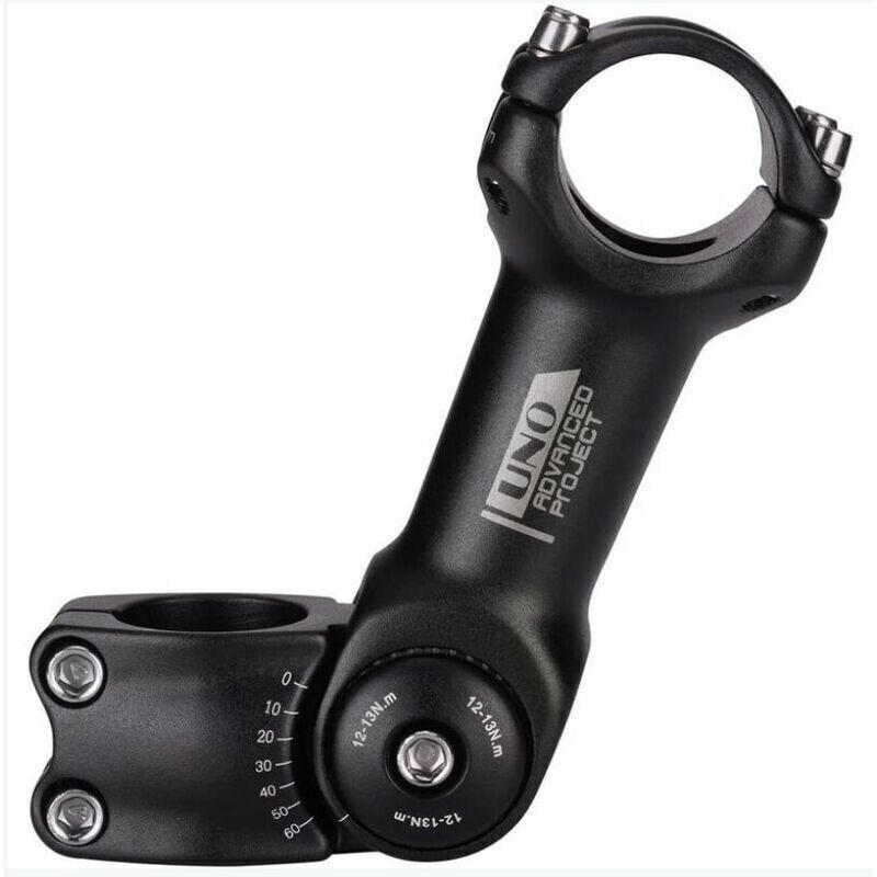 31.8 Adjustable Stem 0-60 Degree Adjustable Handlebar Stem for Most Mountain Bikes and Road Bikes, 110 mm