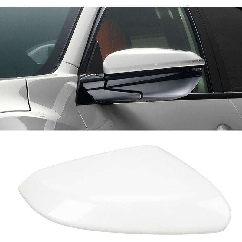 Mirror Cover with Reinforced Anti-Collision Protection and Weatherproof Compatible with Honda Civic 2016-2021 White Right 76201 TBA A11