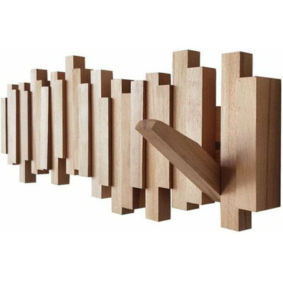 Modern Wall Mounted Coat Rack, Solid Wood Corner Hanger for Bedroom Wall Mounted Household Coat Rack Cloakroom Furniture Shelf Frame Wardrobe Clothes