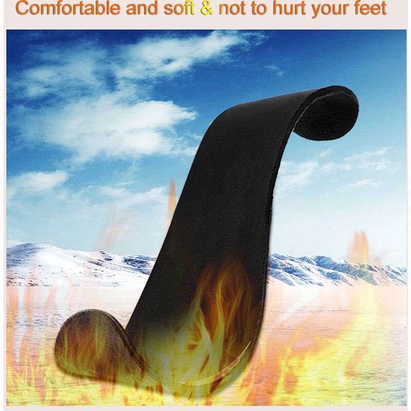 Rubberskin Heated Insole, Thermal Insole, USB Electric Heated Insole Foot Warmer Winter Foot Warmer for Skiing, Sleeping, Camping, Hiking 41-46