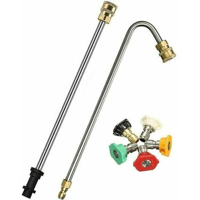 Angled Spray Lance, Underbody Wash Lance Compatible with Karcher K2 K3 K4 K5 K6 K7 Pressure Washer, Gutter Cleaning Kit