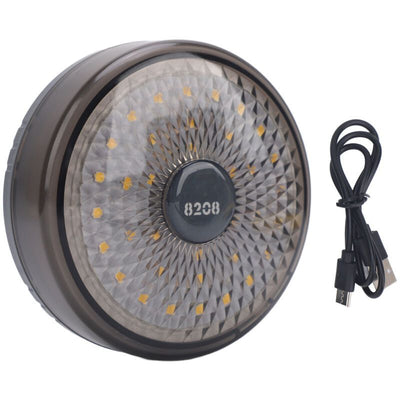 Outdoor Camping String Lights, Rechargeable, USB Charging, IPX4 Waterproof Protection for Tent, Gray