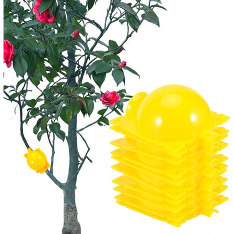 5 Sets Reusable Plant Grafting Cutting Rooting Device High Pressure Propagation Ball for Various Plants Yellow